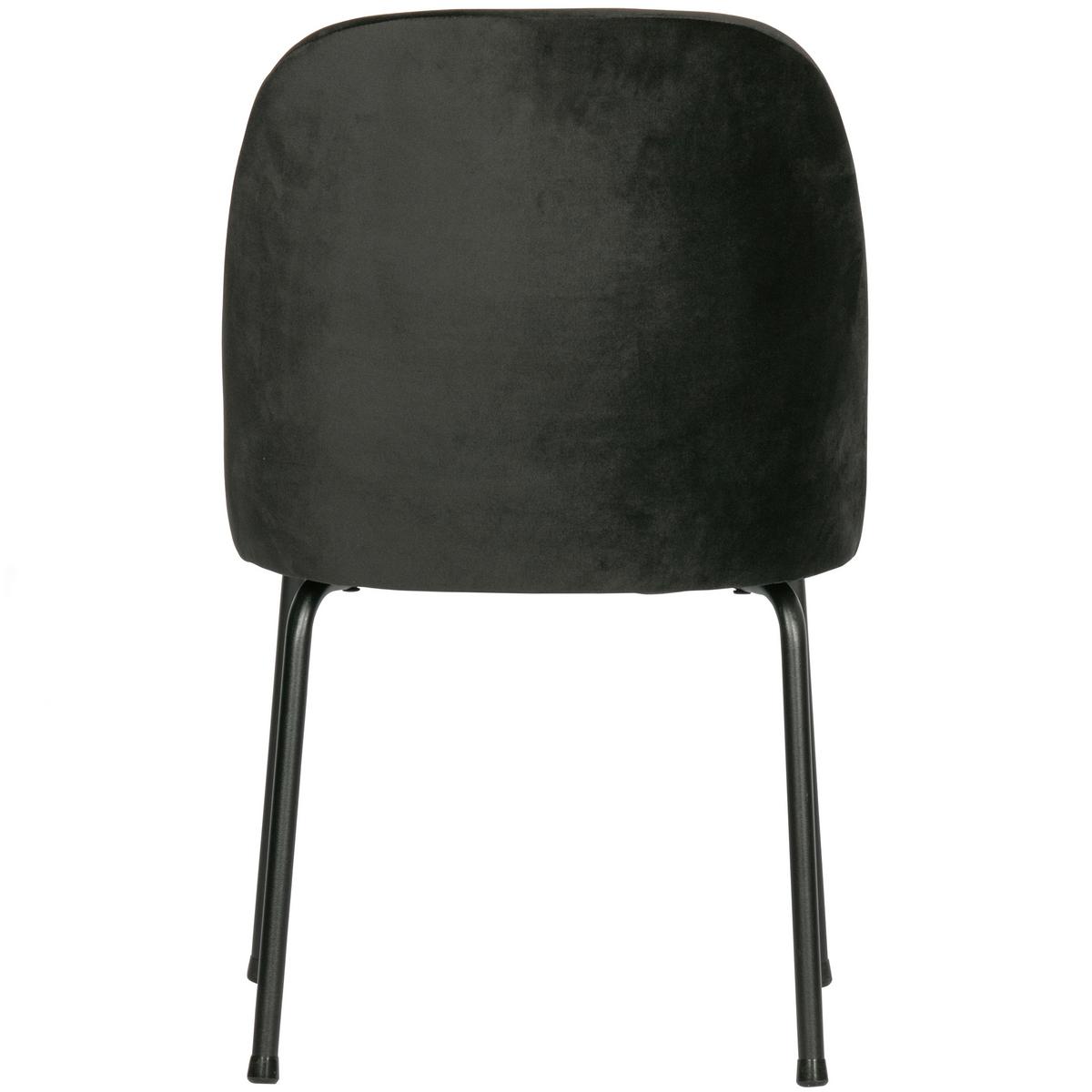 Stuhl-Set Vogue Schwarz B: 50cm - Schwarz, MODERN, Textil/Metall (50/83/57cm) - Livetastic