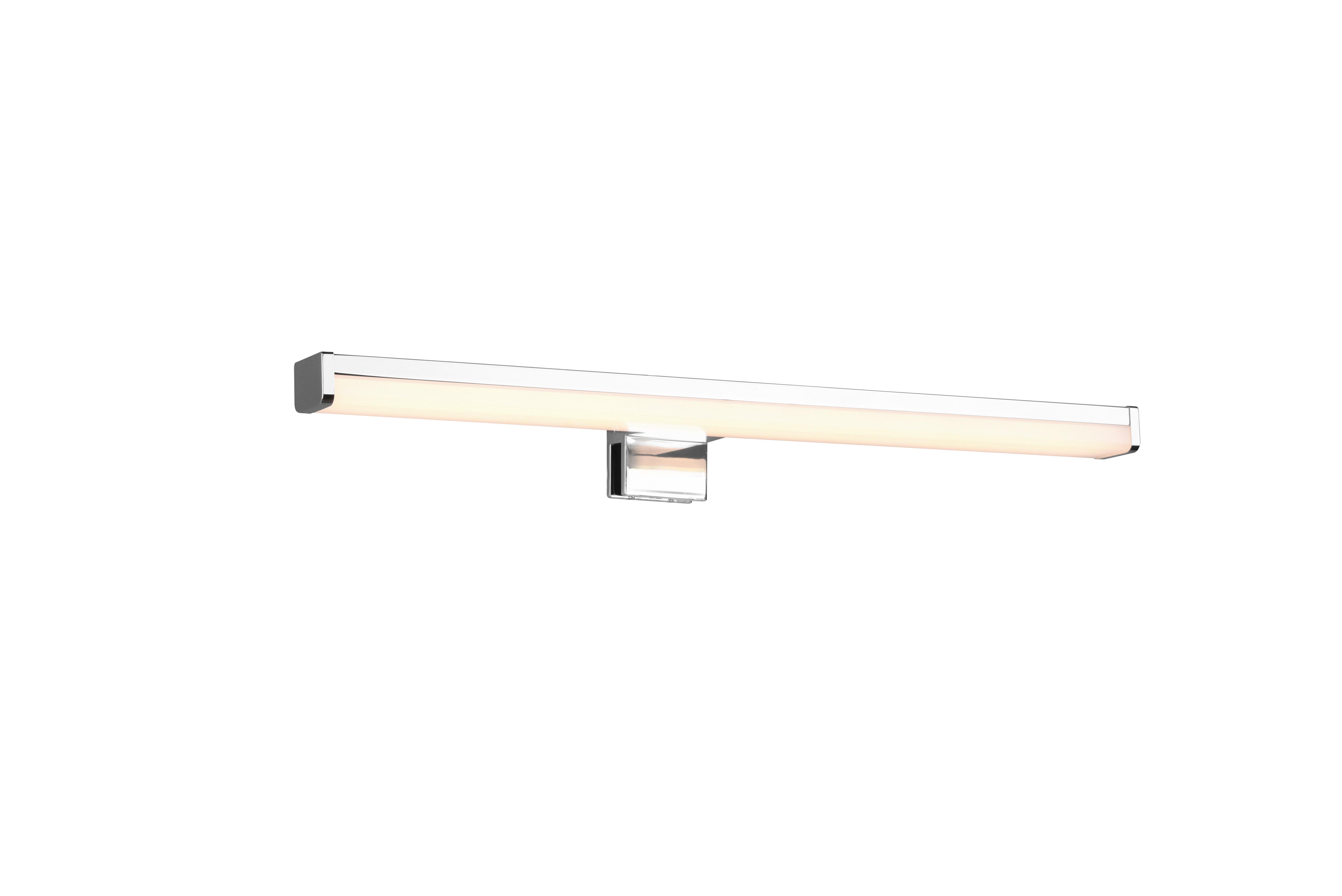 LED-Wandleuchte Lino 1-Flammig, Schmal - Chromfarben, Basics, Kunststoff (40/6/10,5cm) - Trio Leuchten