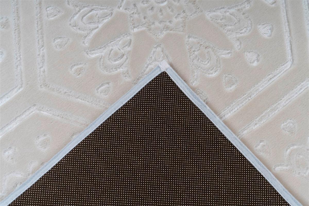 FLACHWEBETEPPICH Weiß, Bunt, - Weiß, KONVENTIONELL, Textil (160/230cm) - Kayoom