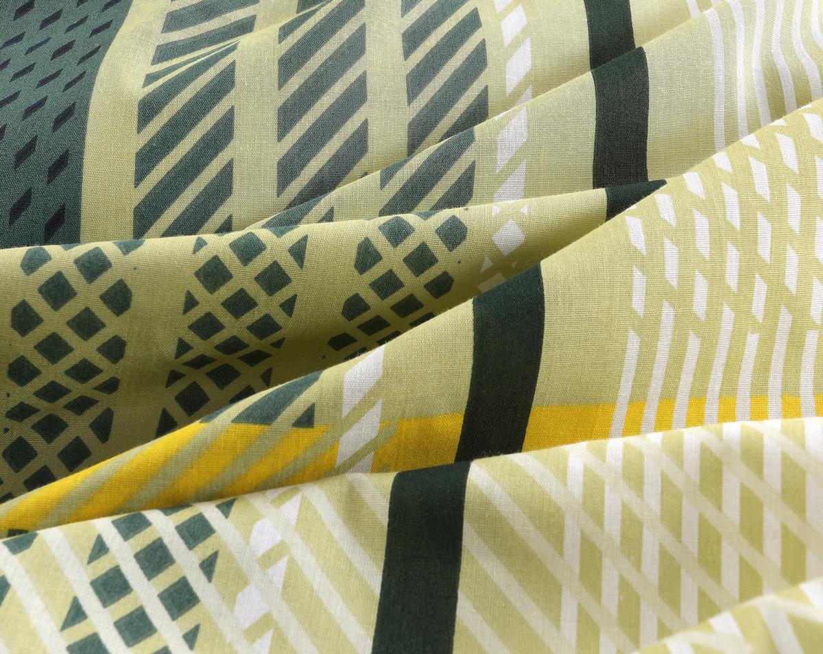 Ágyneműhuzat-garnitúra Ramona - sötétsárga/sötétzöld, Modern, textil - Luca Bessoni