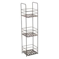 Regal Kery - Schwarz, KONVENTIONELL, Metall (16,5/15,5/63cm) - Spirella