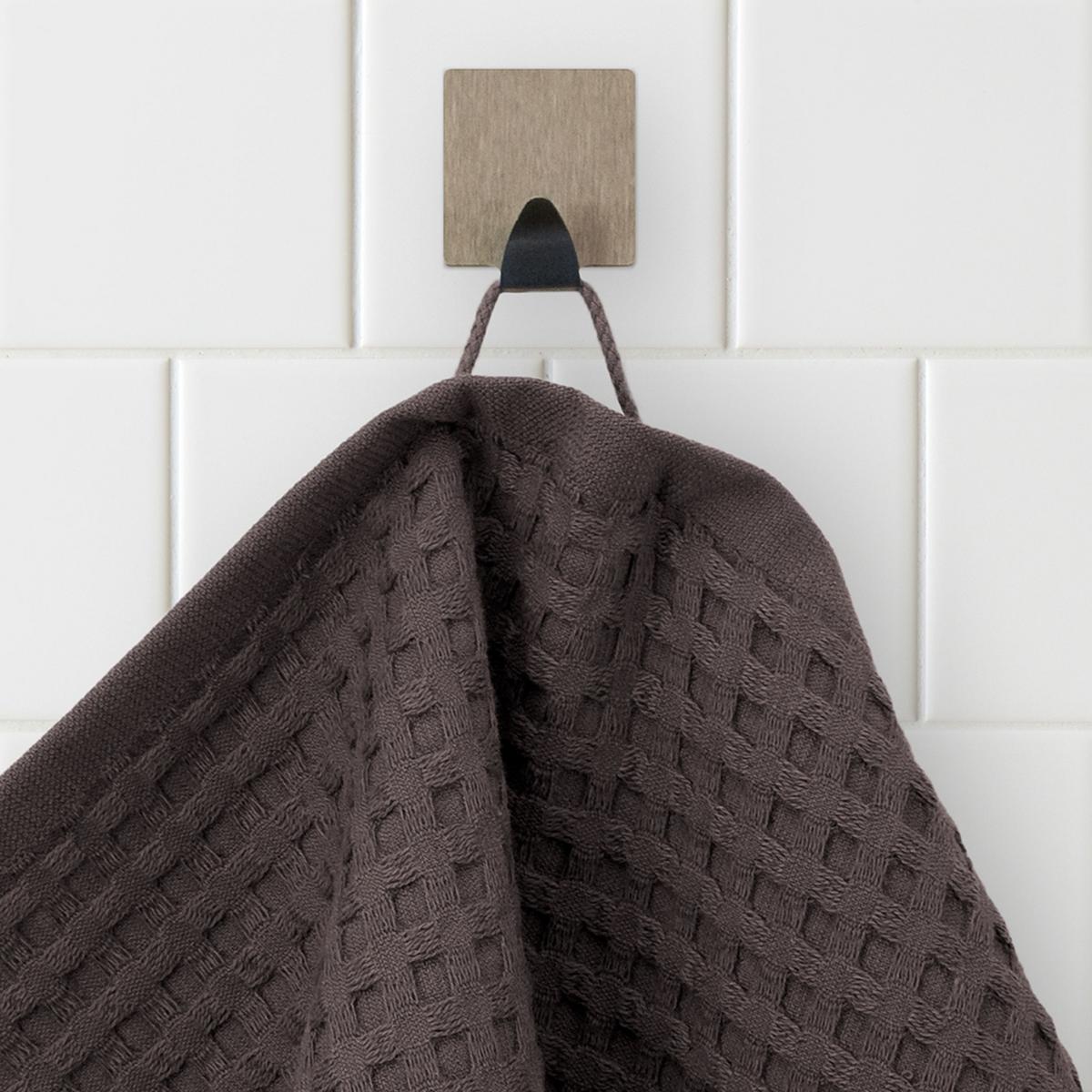 Handtuch Piquee Baumwolle 350 G/M2 Graphitfarben 50x100 cm - Graphitfarben, Basics, Textil (50/100cm) - Moeve