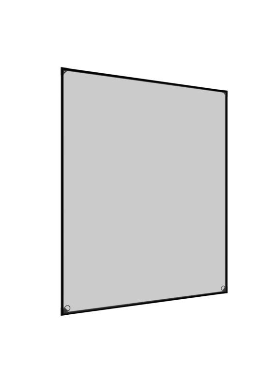 Fliegengitter Fenster 100x120 cm Anthrazit Magnetverschluss - Anthrazit, Basics (100/120cm)
