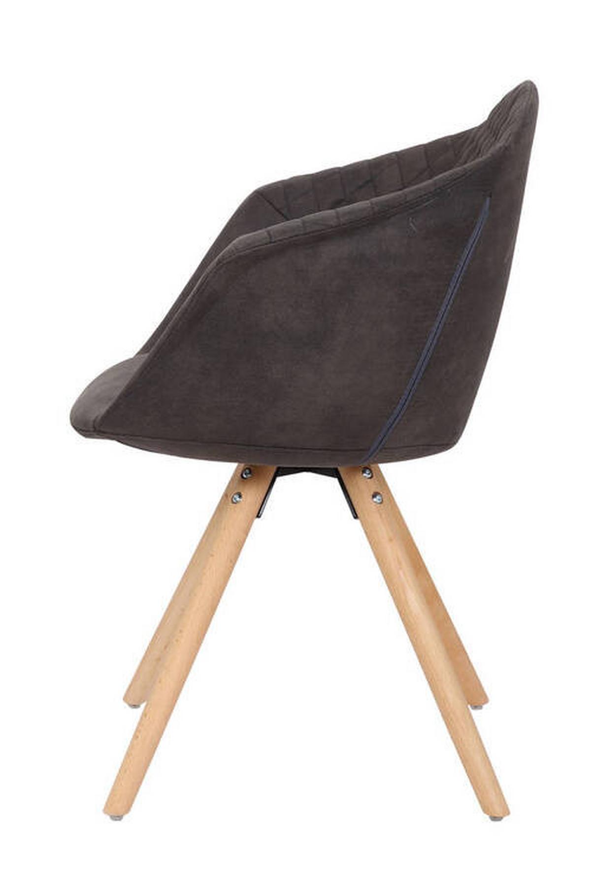 Sada stoličiek hnedá - hnedá/čierna, Design, drevo/textil (59/82/55cm)