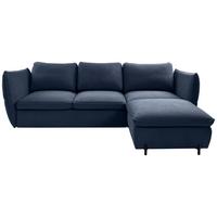 Ecksofa Baloo, Blau S: 262x178 cm - Blau/Schwarz, MODERN, Textil (262/178cm) - MID.YOU