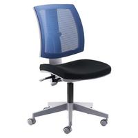Drehstuhl My Flexo Mit Wippfunktion Schwarz/Blau - Blau/Schwarz, MODERN, Kunststoff/Textil (59/90/65cm) - MID.YOU
