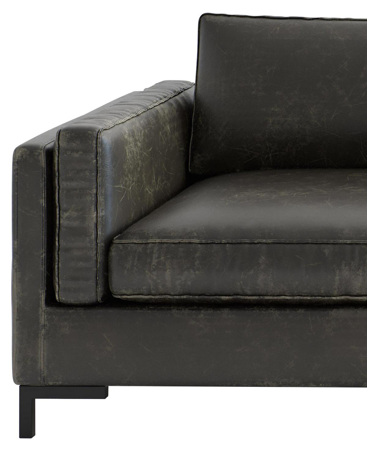 Ecksofa Packo Olivgrün S: 265x160 Cm - Schwarz/Olivgrün, Design, Textil (265/160cm) - Livetastic