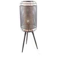 Tischleuchte 507901456x Denton *sbn* - Goldfarben/Schwarz, Design, Kunststoff/Metall (24/71cm) - Globo