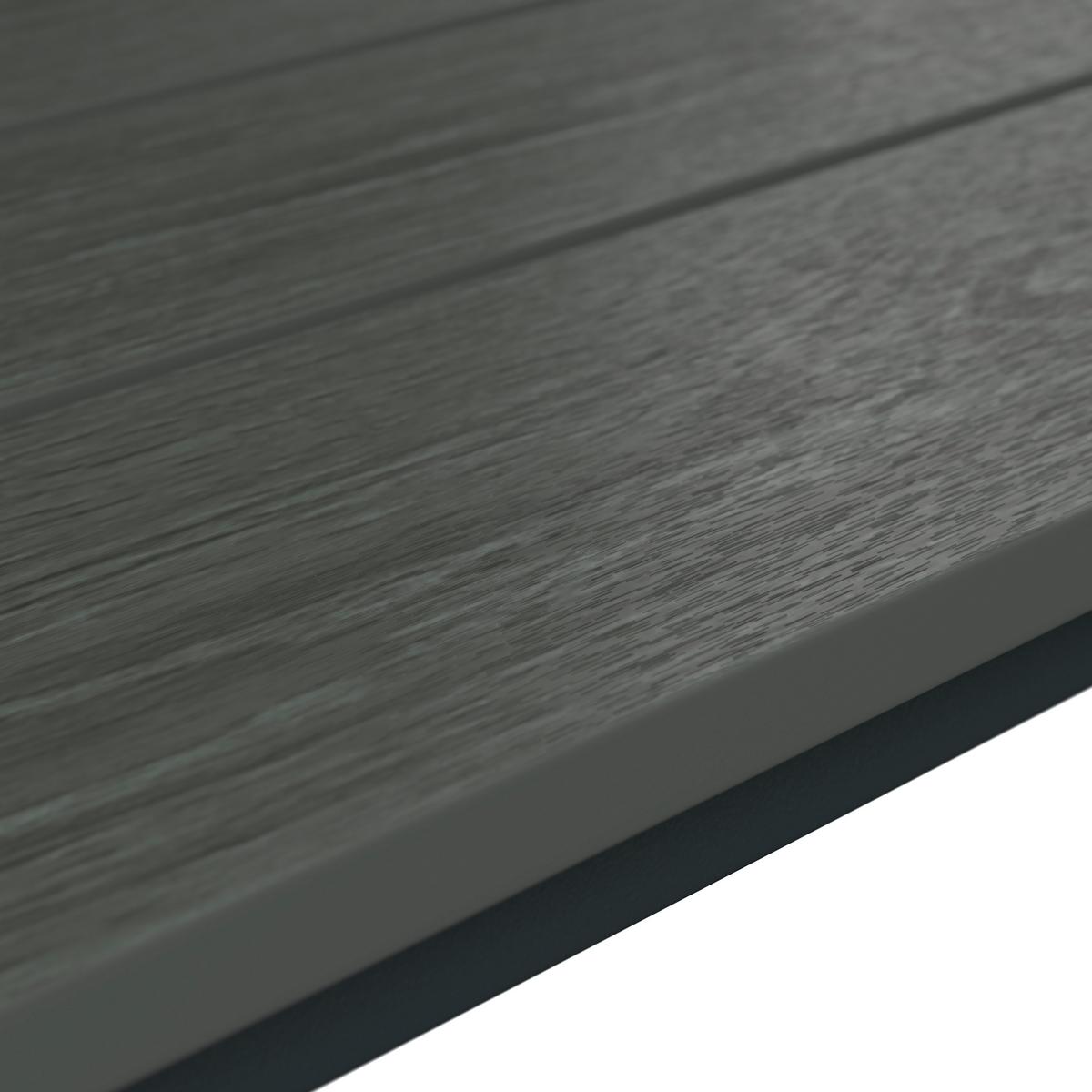 Gartenbank Marbella - Schwarz/Grau, MODERN, Kunststoff/Metall (116/58/85cm) - Beldano