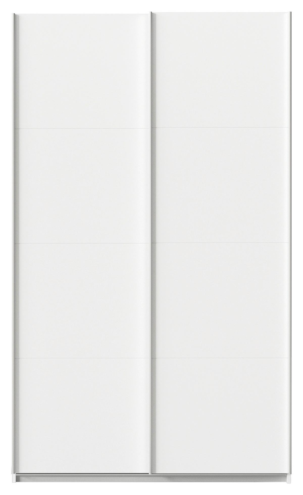 Schwebetürenschrank B: 136cm Feldkirch Alpinweiß - Weiß, MODERN, Holzwerkstoff (136/229/62cm)