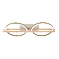 LED-Deckenleuchte Camillo - Champagner/Naturfarben, Basics, Holzwerkstoff/Kunststoff (46/20/6cm) - Luca Bessoni