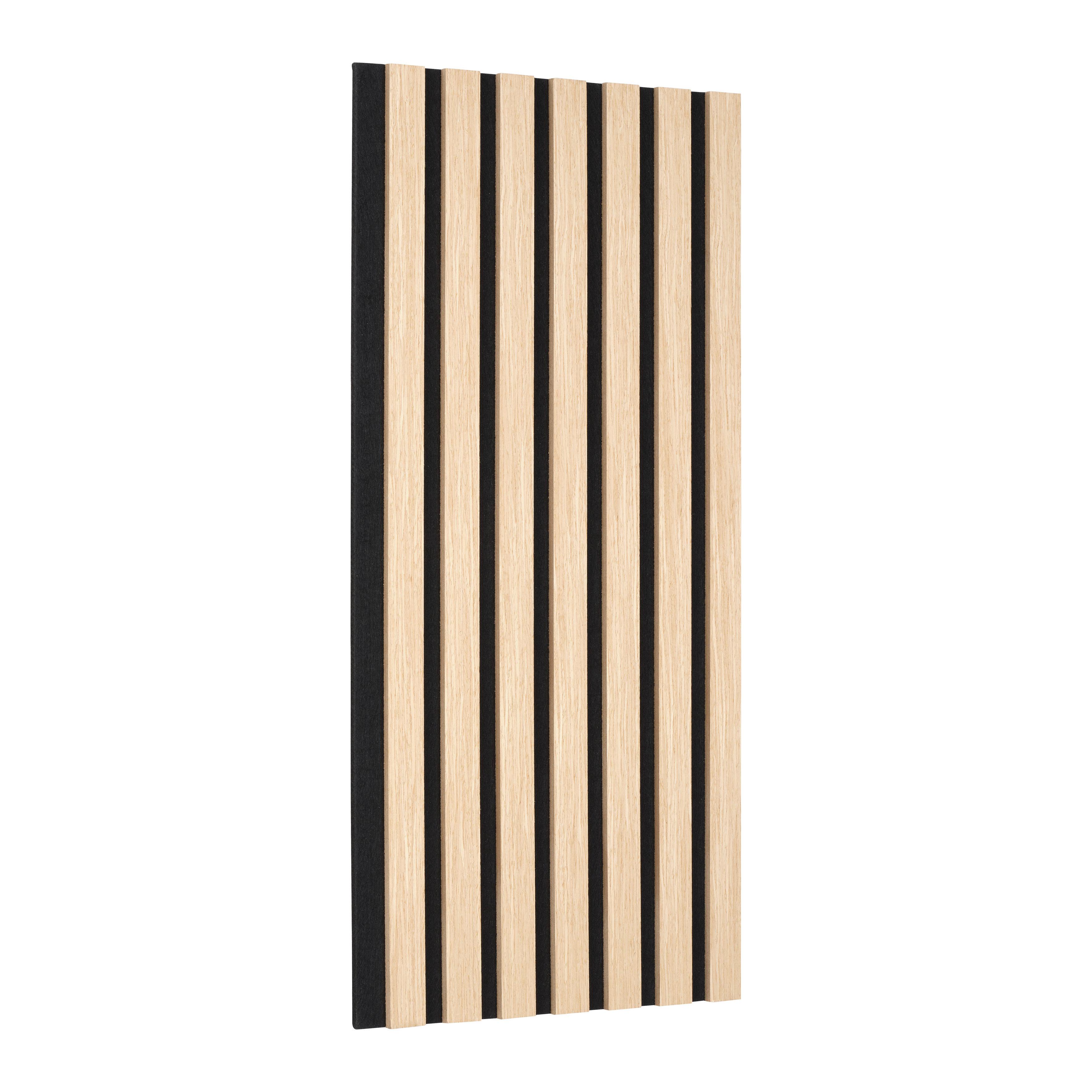 Akustický panel, Ashley, š/v: 60,5/28cm - dub bianco, Modern, drevo/kompozitné drevo (60,5/28/1,2cm) - Mömax