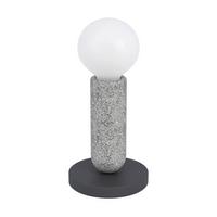 Tischleuchte 39835* Giaconecchia - Anthrazit/Grau, Basics, Stein/Metall (5,5/17,5cm) - Eglo