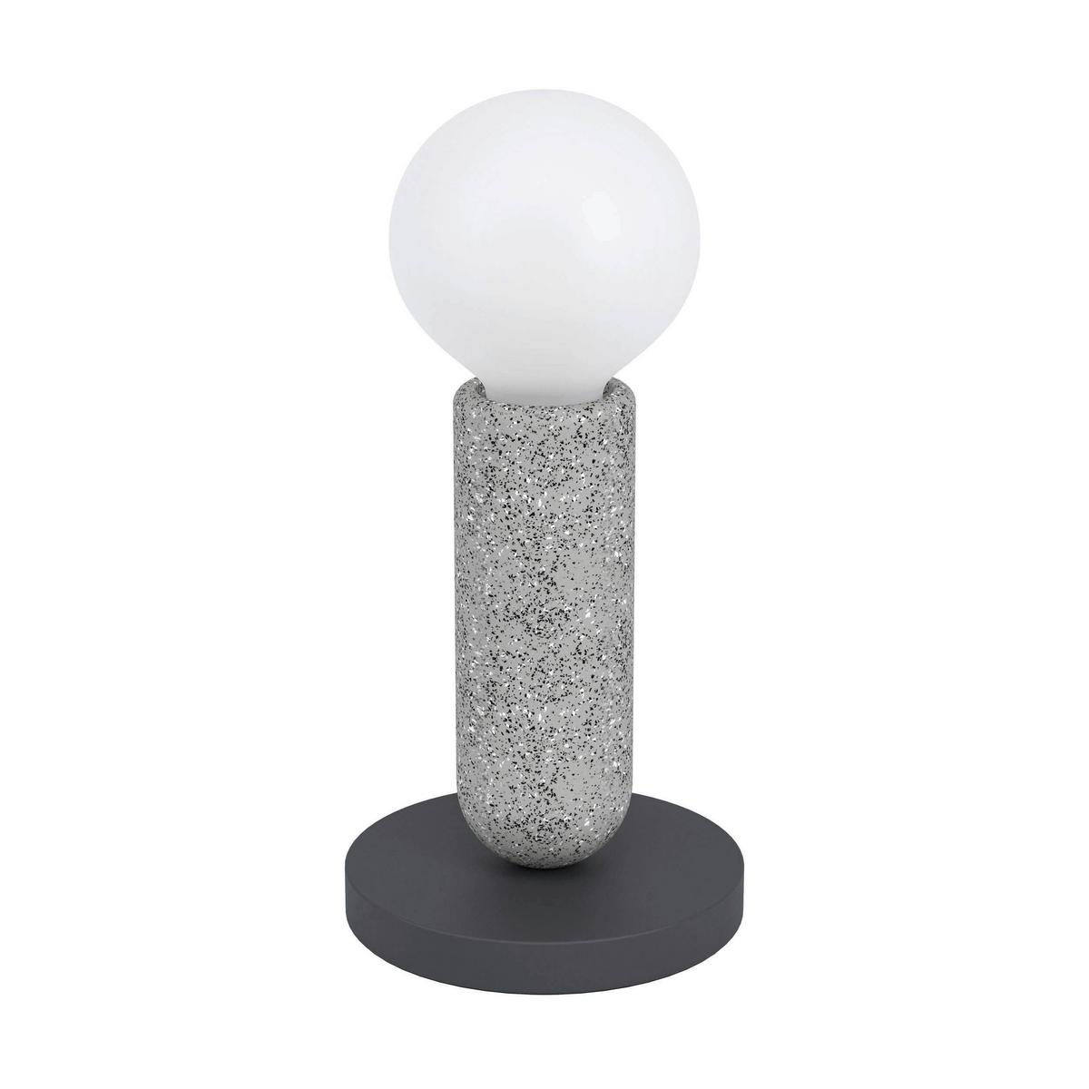 Tischleuchte 39835* Giaconecchia - Anthrazit/Grau, Basics, Stein/Metall (5,5/17,5cm) - Eglo