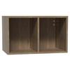 Wandregal Las Vegas Eiche Dunkel Dekor B: 60 cm - Eiche dunkel, MODERN, Holzwerkstoff (60/36/37cm) - Vertico