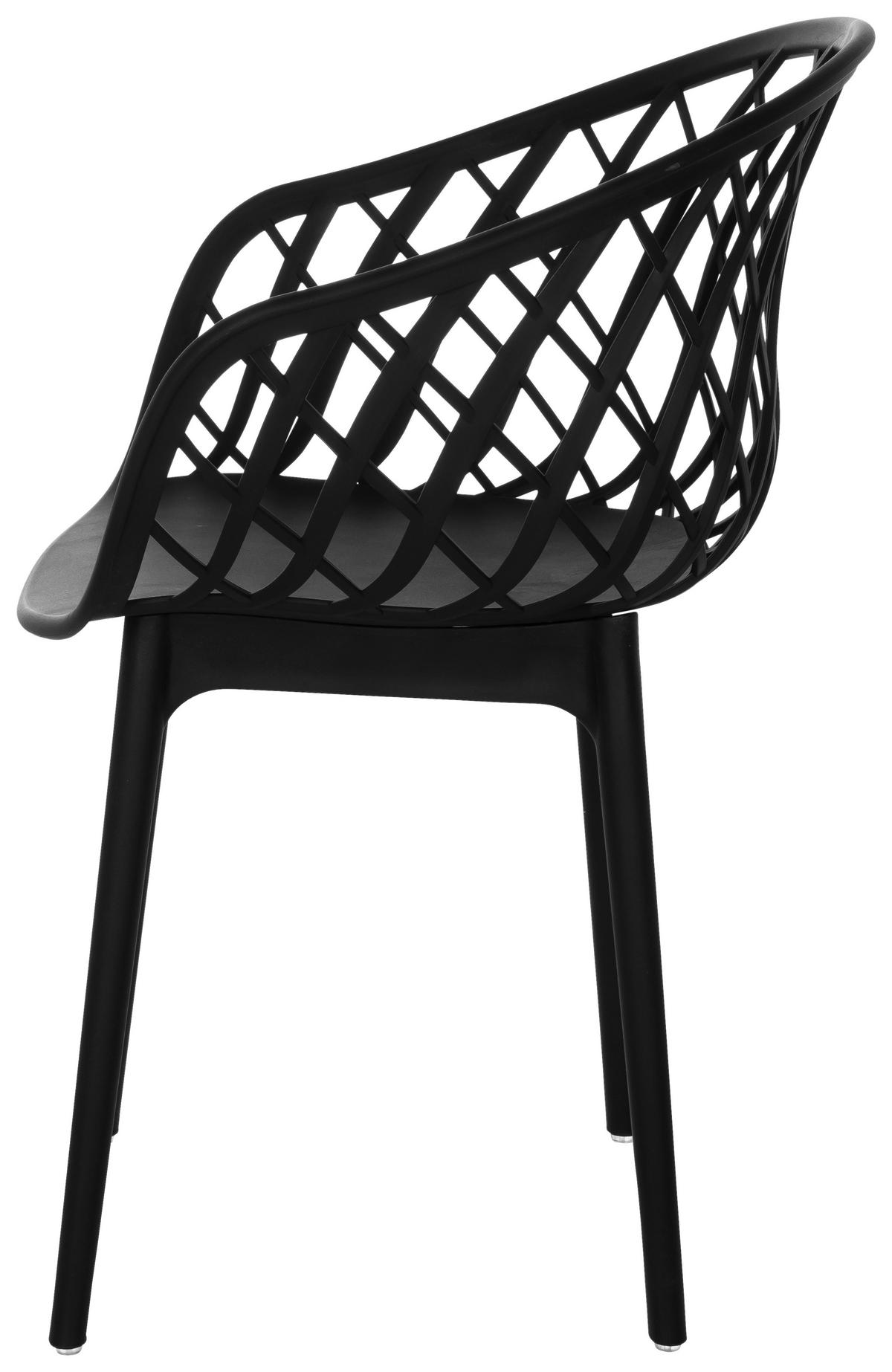 Besucherstuhl Begio B - Schwarz, Basics, Kunststoff (57/76/53cm) - MID.YOU