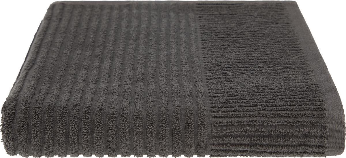 Duschtuch Pia - Anthrazit, MODERN, Textil (70/130cm) - Luca Bessoni