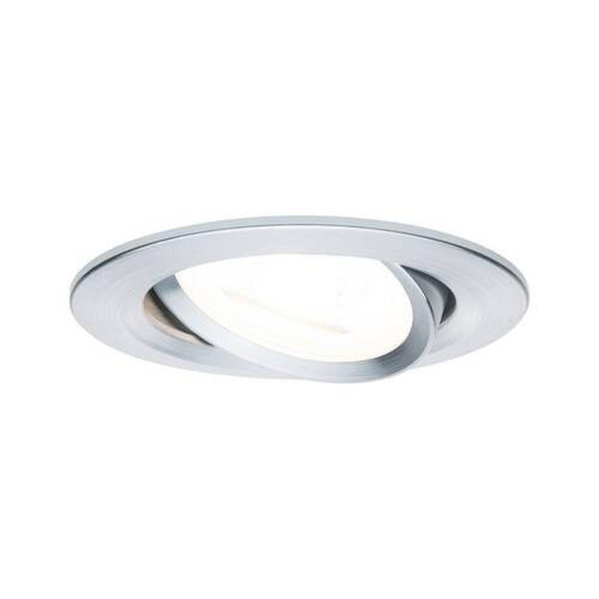 LED-Spotkopf 1-Flammig Ø 8,4 cm - Alufarben, Design, Metall (8,4cm) - Paulmann