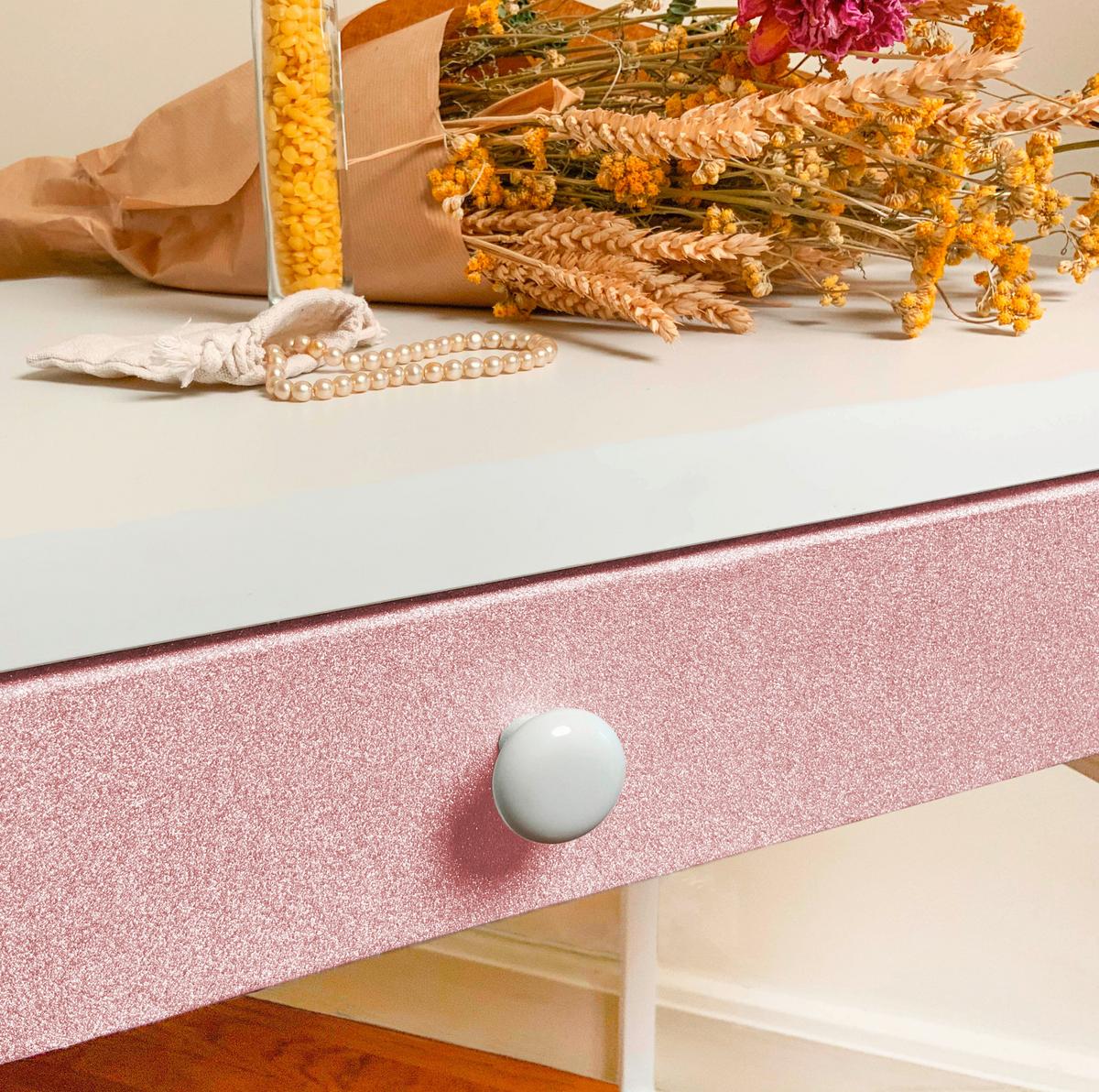 Klebefolie Ad Gf Glitter Rose 45cmx2m - Rosa, Basics (45/200cm)