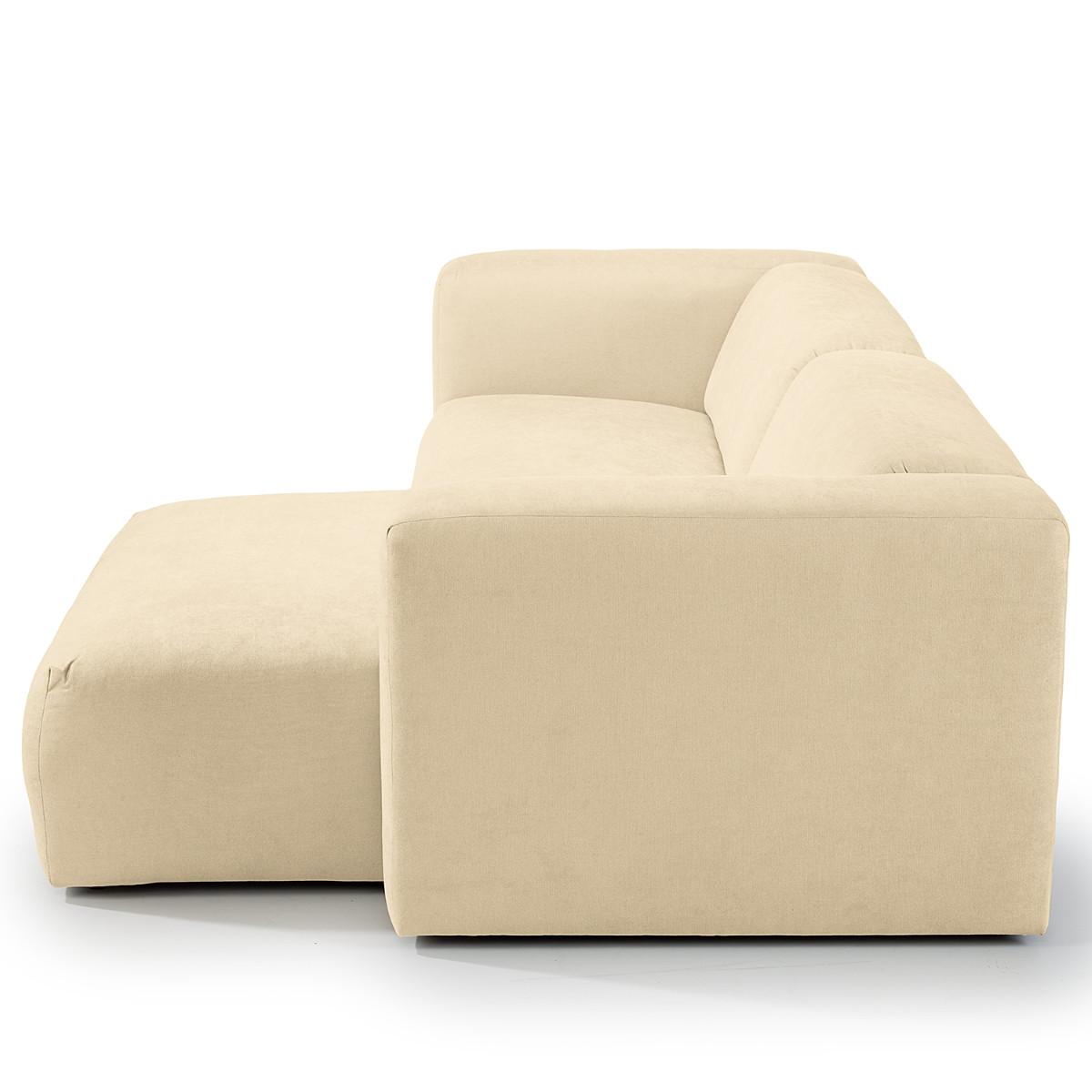 Ecksofa Bolt, Beige S: 160x255 cm - Beige, MODERN, Textil (160/255cm) - Trendmanufaktur