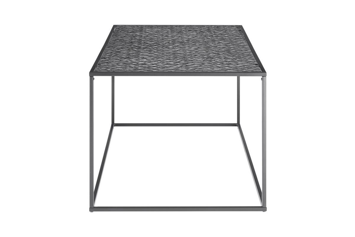 Couchtisch Schwarz B: 55 Cm - Schwarz, Design, Glas/Metall (110/55/45cm) - Livetastic