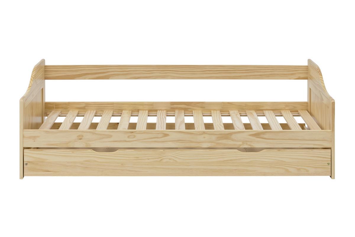 STAURAUMBETT Naturfarben 90x200 cm - Naturfarben, Natur, Holz (90/200cm) - Livetastic