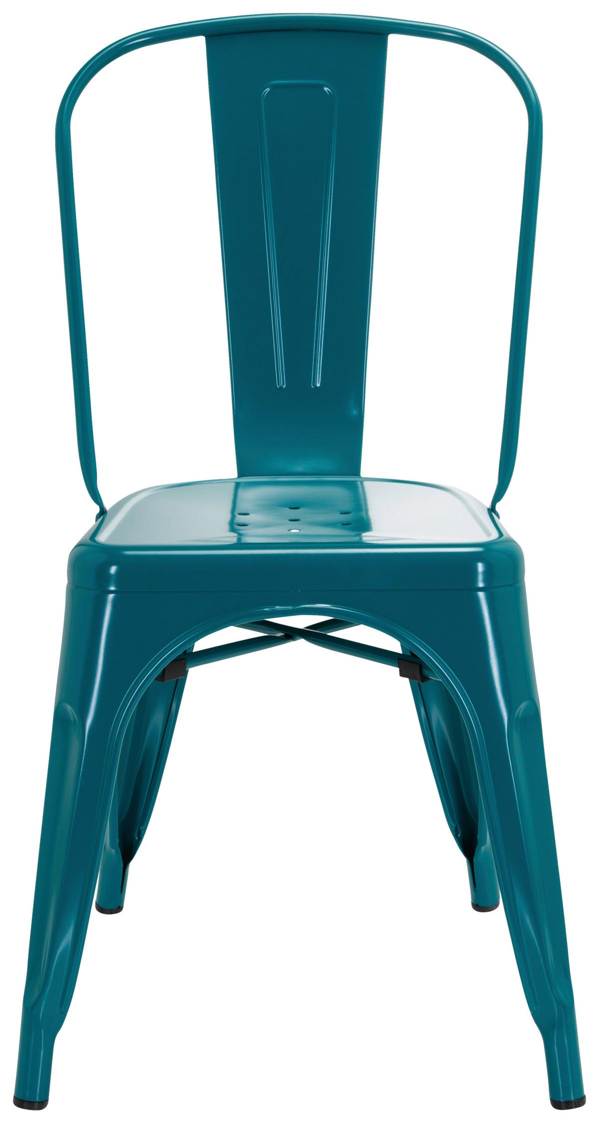Stuhl Vantaggio Comfort stapelbar Petrol bis 150 kg - Petrol, Basics, Metall (44/84/54cm) - MID.YOU