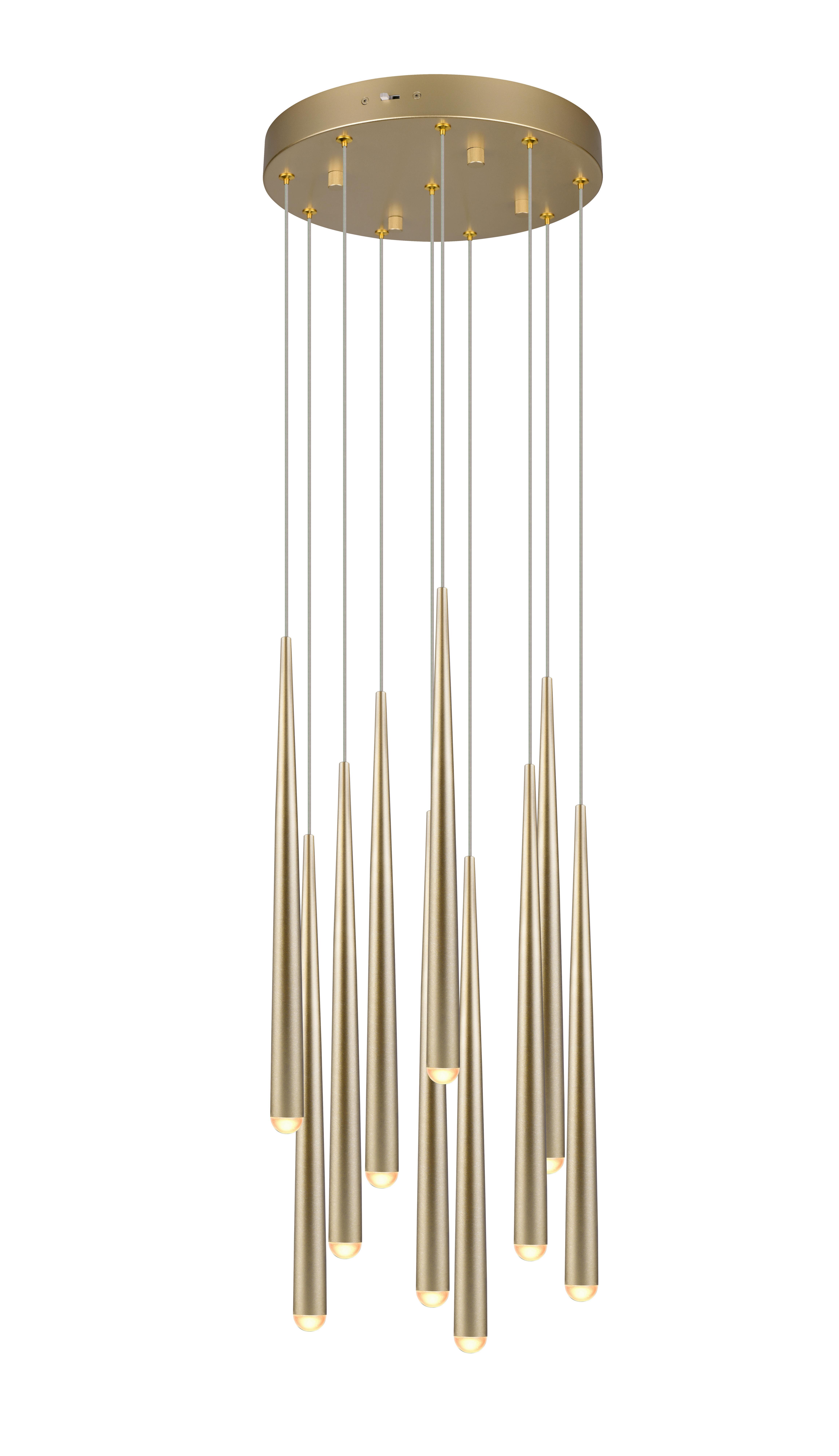 Led-hängeleuchte 354831079 Cala - Goldfarben, Design, Metall (30/150cm) - Trio Leuchten