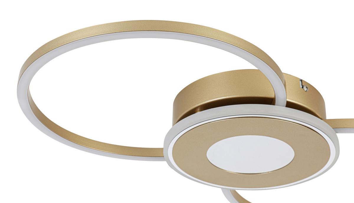 STROPNÍ LED SVÍTIDLO ALEXANDER - cappuccino/barvy chromu, Moderní, kov/plast (57,5/28,5/6cm) - Mömax