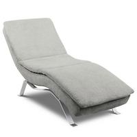RELAXLIEGE Grau B: 65 cm - Silberfarben/Grau, Design, Textil (65/95/171cm) - Celina Home