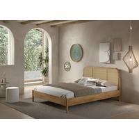Bett Olive Eichefarben 160x200cm - Eichefarben, MODERN, Holz/Holzwerkstoff (160/200cm) - Vipack