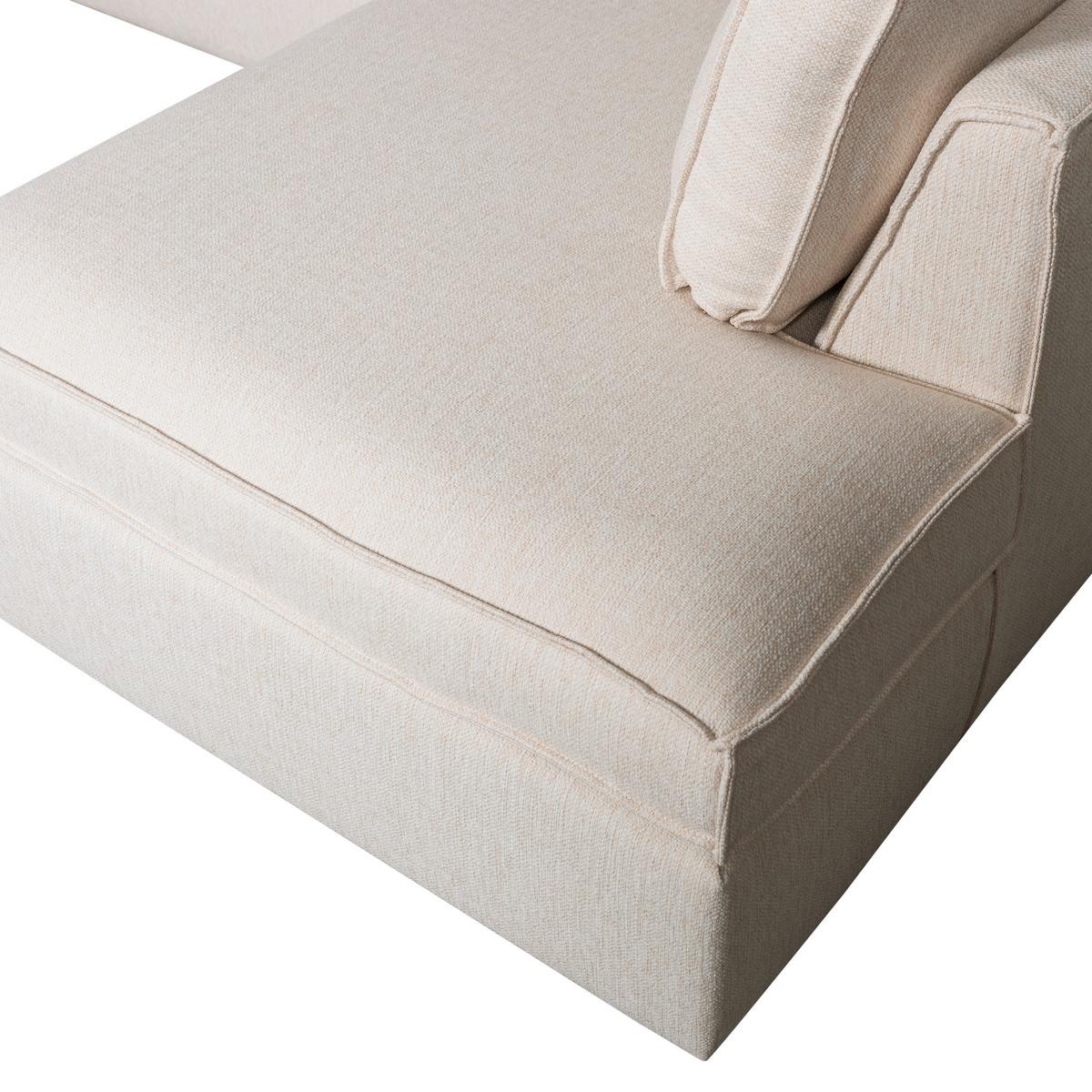 Ecksofa Thomas Naturfarben S:283x197cm - Schwarz/Naturfarben, Design, Holzwerkstoff/Textil (283/197cm) - Livetastic