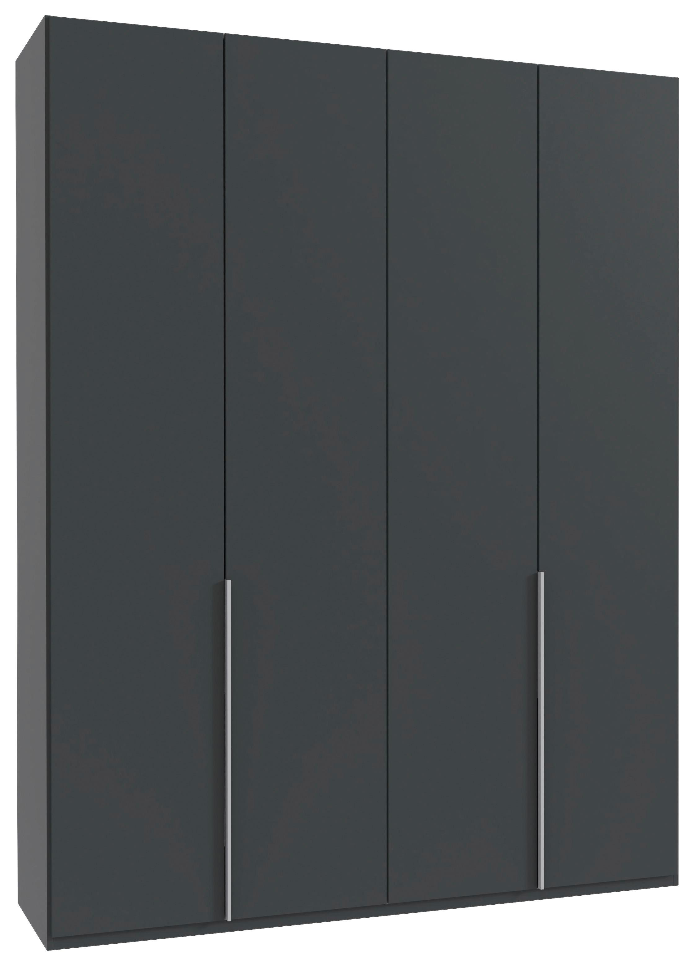 Drehtürenschrank New York Graphitfarben B:180cm - Graphitfarben, MODERN, Holzwerkstoff (180/236/58cm) - MID.YOU