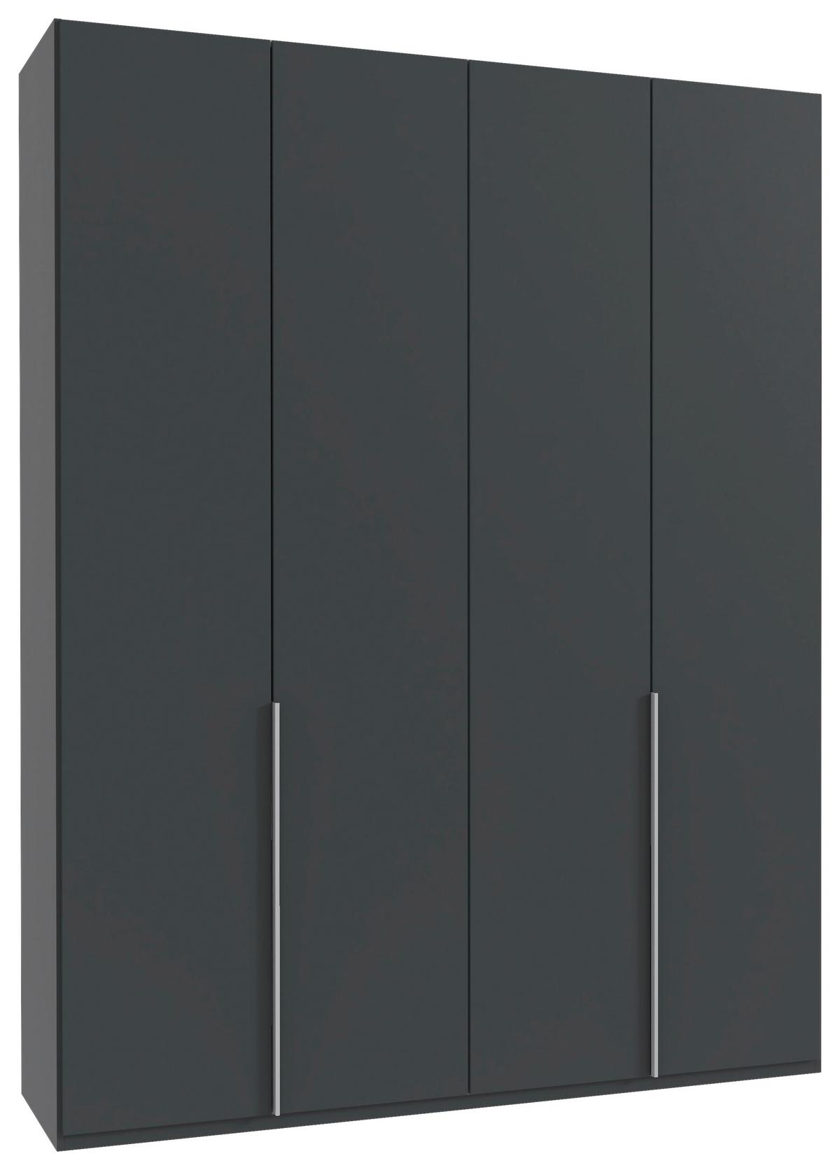 Drehtürenschrank New York Graphitfarben B:180cm - Graphitfarben, MODERN, Holzwerkstoff (180/236/58cm) - MID.YOU