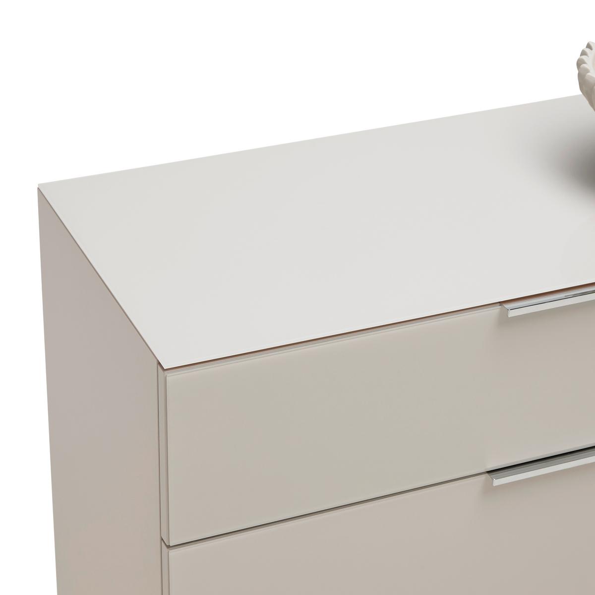KOMODA SIENA -EXKLUSIV- - černá/kašmírová, Moderní, kov/kompozitní dřevo (90/99/40cm) - Mömax