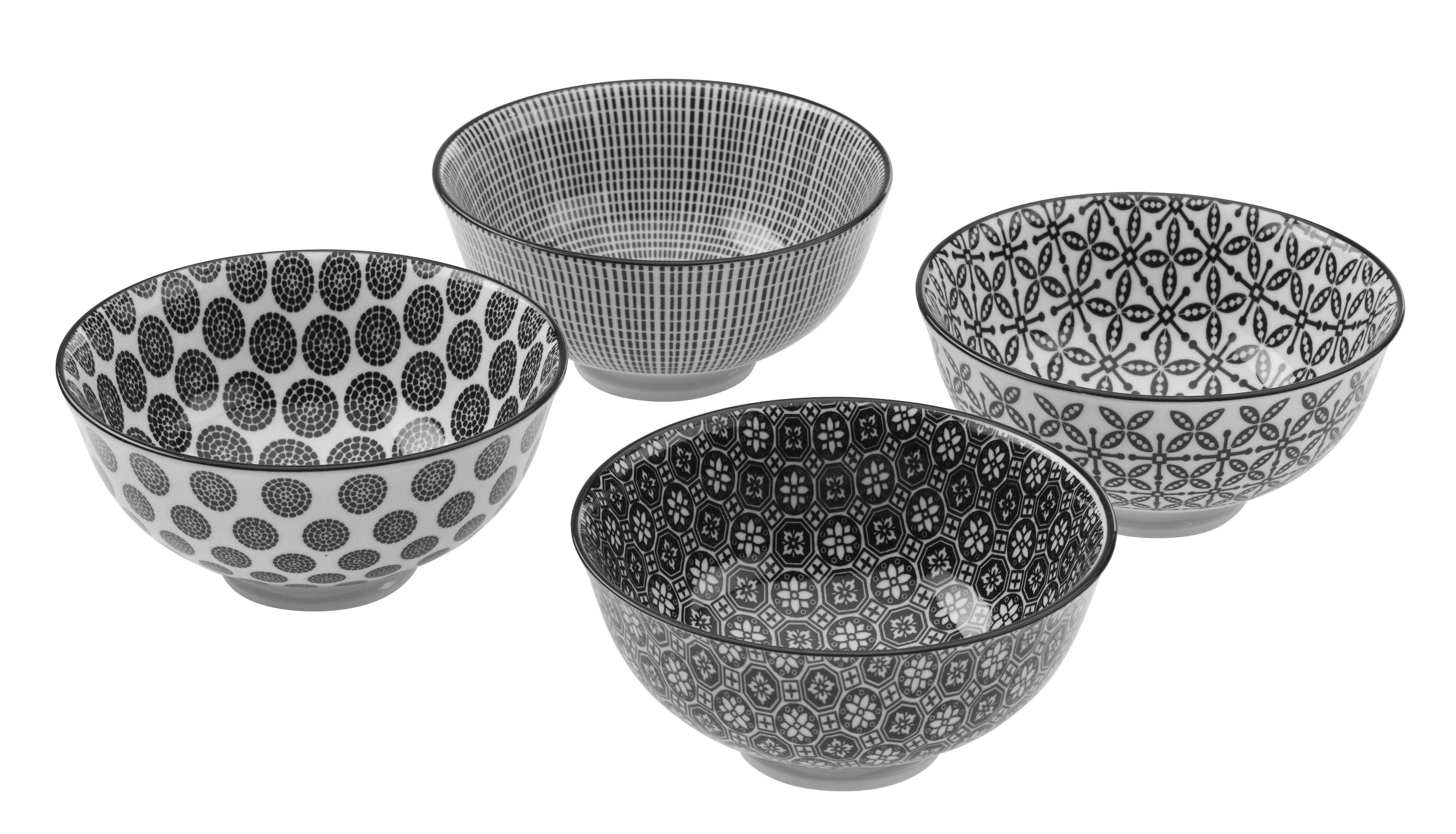 MISKA NA OMÁČKU Shiva - bílá/černá, Lifestyle, keramika (11,5/5,8cm) - Modern Living