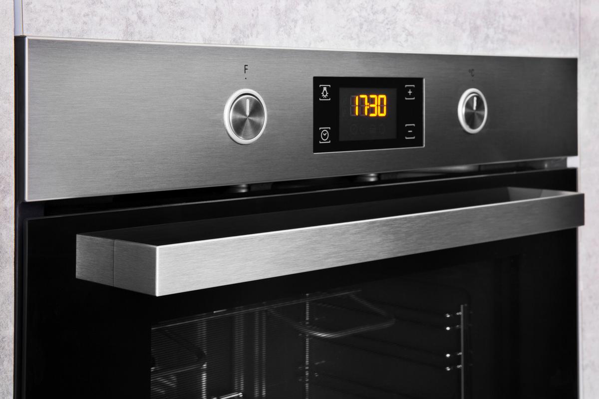 Einbau-backofen Bak3 B: 59,5 Cm Schwarz/edelstahl - Edelstahlfarben/Schwarz, Basics, Glas/Metall (59,5/59,5/57cm) - Bauknecht
