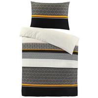 Bettwäsche Hemma - Graublau/Hellgrau, MODERN, Textil (140/200cm) - Luca Bessoni