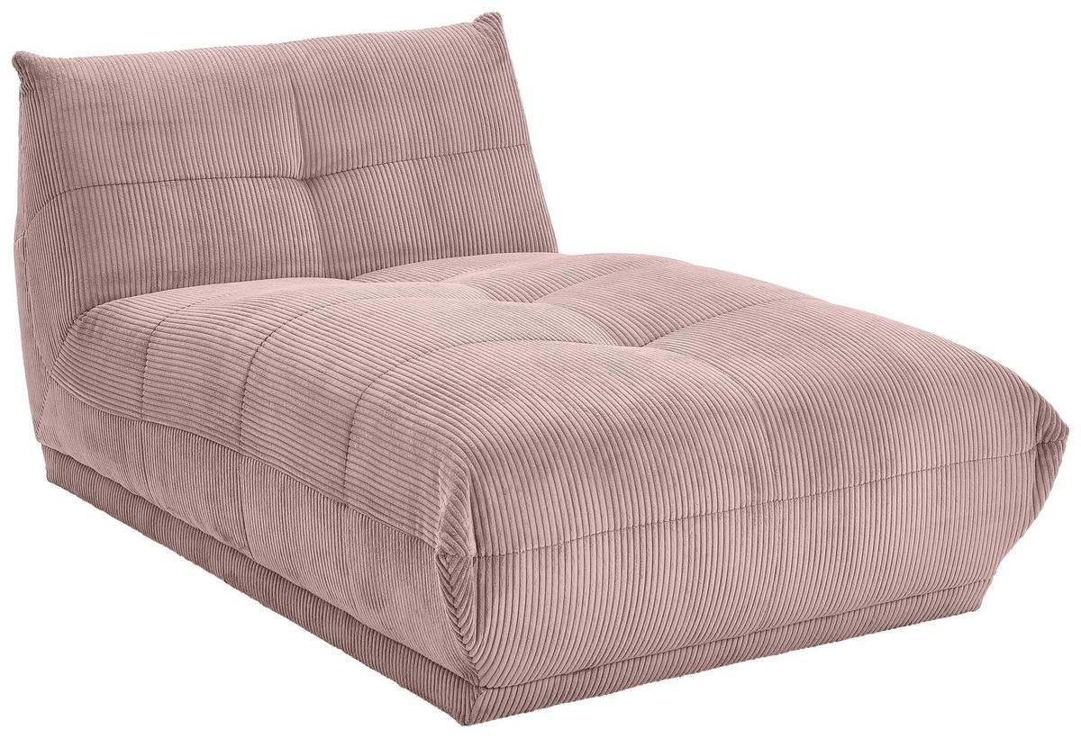 Modul Sofa Giselle Ottomane B: 105 cm Cord Altrosa - Altrosa, Trend, Textil (105/80/185cm) - Livetastic