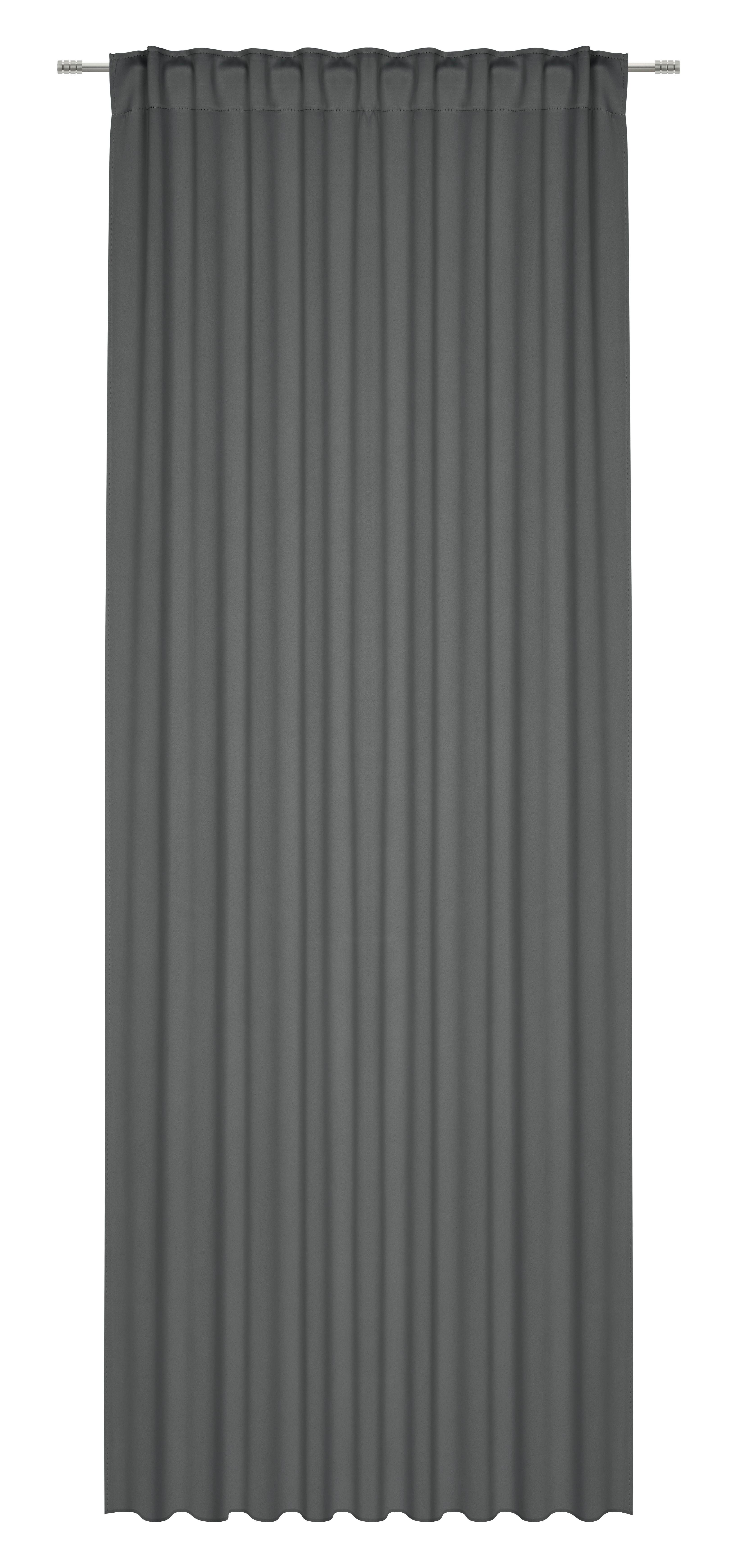 ZATEMŇOVACÍ ZÁVES HENRI - antracitová, textil (135/245cm) - Mömax