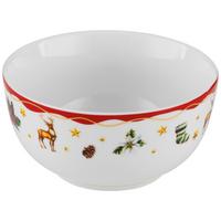 MÜSLISCHALE Stella - Rot/Weiß, Basics, Keramik (14/6,8cm) - James Wood