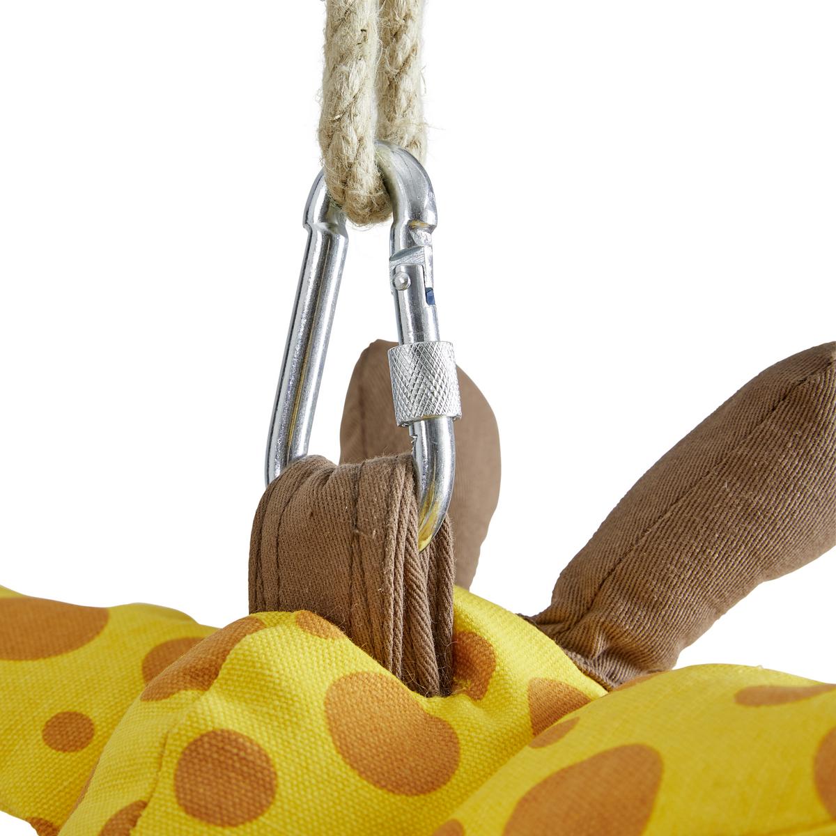 Sieťová hojdačka GISMO vr.vankúša - žltá, Modern, textil/plast (70/150/70cm) - Bessagi Kids