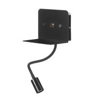 LED-Wandleuchte 4884/Apn - Schwarz, Basics, Metall (16/13/46cm)