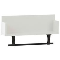 Wandregal Ella Weiß B: 59,8 - Schwarz/Weiß, Design, Holzwerkstoff (59,8/315/135cm) - MID.YOU