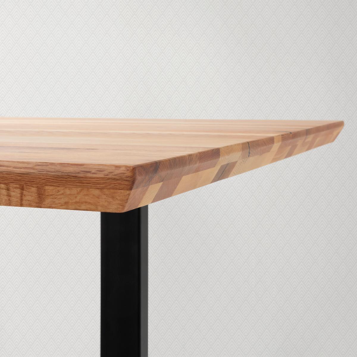 JÍDELNÍ STŮL PALAIS - černá/barvy dubu, Moderní, kov/dřevo (160/90/77cm) - Premium Living