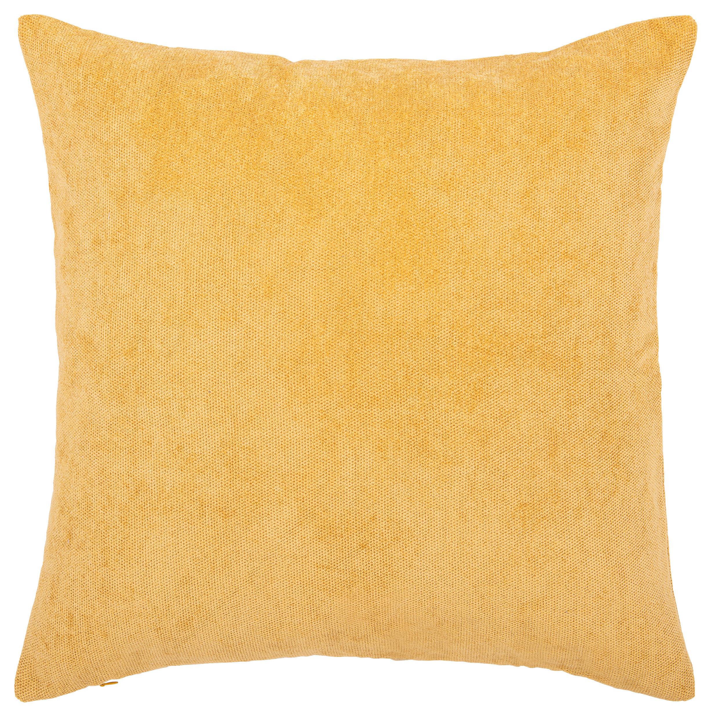 Zierkissen Campino 45x45 Cm Polyester Honig Mit Zipp - Honig, MODERN, Textil (45/45cm) - Luca Bessoni