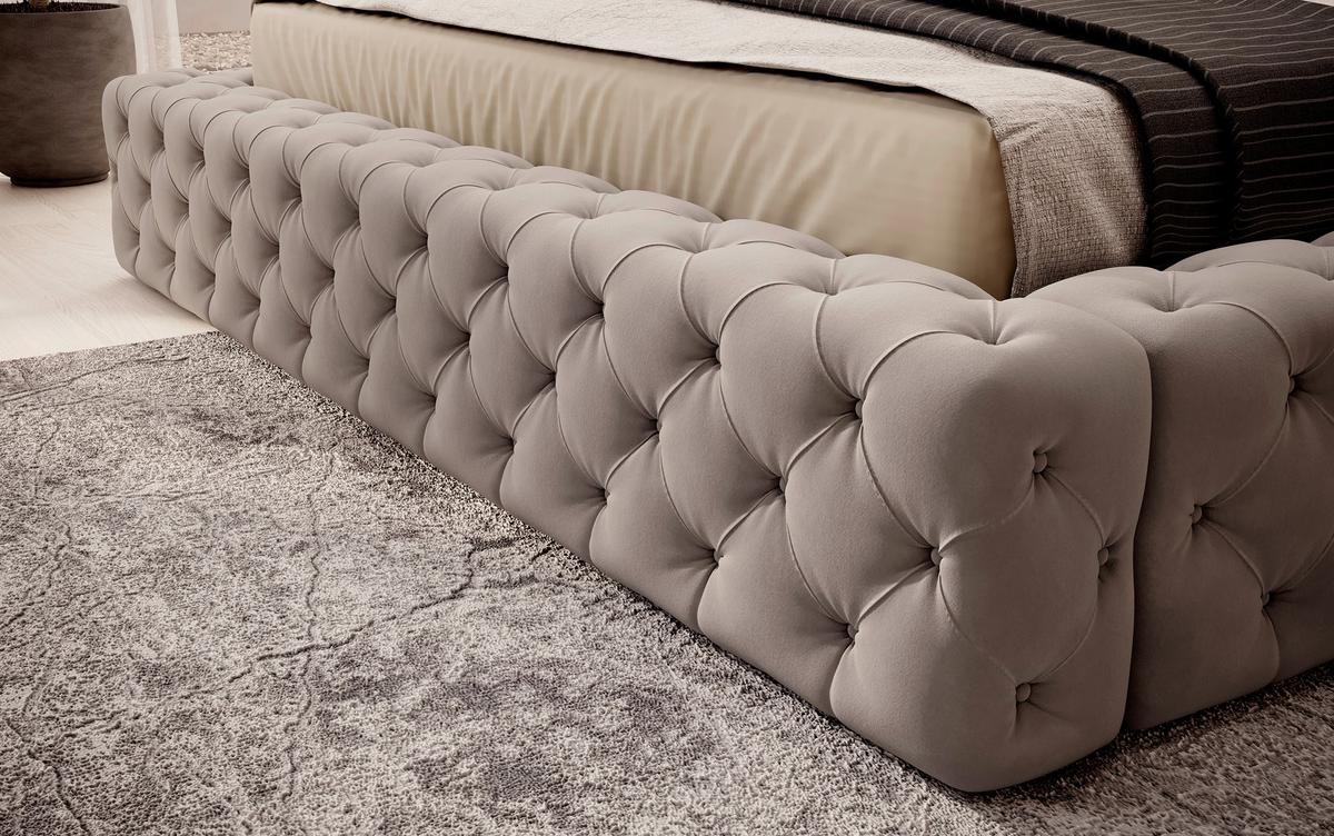 Polsterbett Princce Biege Lf: 160x200 cm - Beige/Schwarz, MODERN, Holz/Textil (160/200cm) - MID.YOU