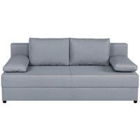 2-Sitzer-Sofa Mega Mit Schlaffunktion & Bettkasten - Silberfarben, Design, Holzwerkstoff/Textil (190/80/75cm) - P & B