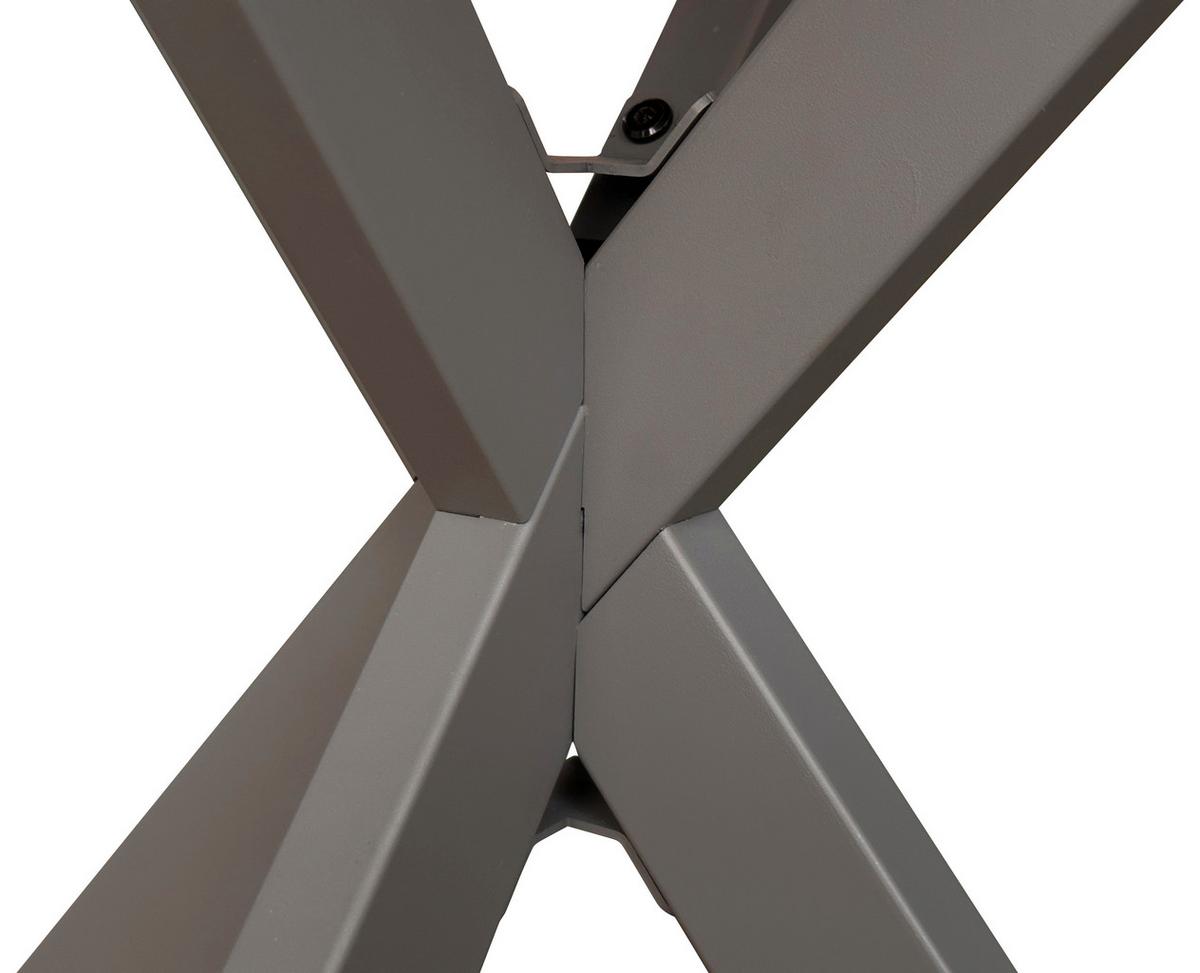 Esstisch Rund Monte 80x75 cm Grau - Grau, MODERN, Holzwerkstoff/Metall (80/80/75cm) - MID.YOU