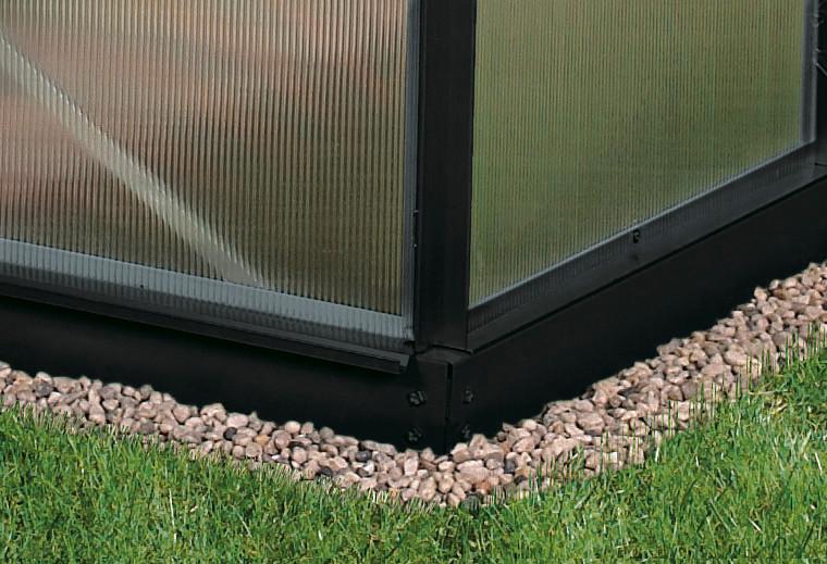 Stahlfundament Fürs Gewächshaus Schwarz, H: 6 Cm